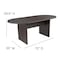 Flash Furniture Oval 35" W, 72" L, 29.5" H, Laminate Top, Grey GC-TL1035-GRY-GG - alternate 7